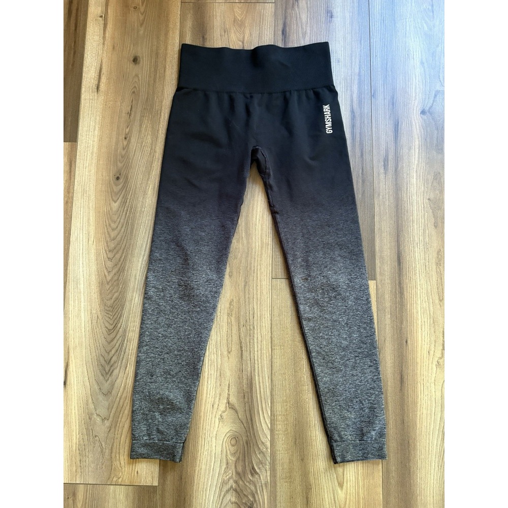 Gymshark Sz Small‎ Black Ombré Compression Leggings Yoga Pants